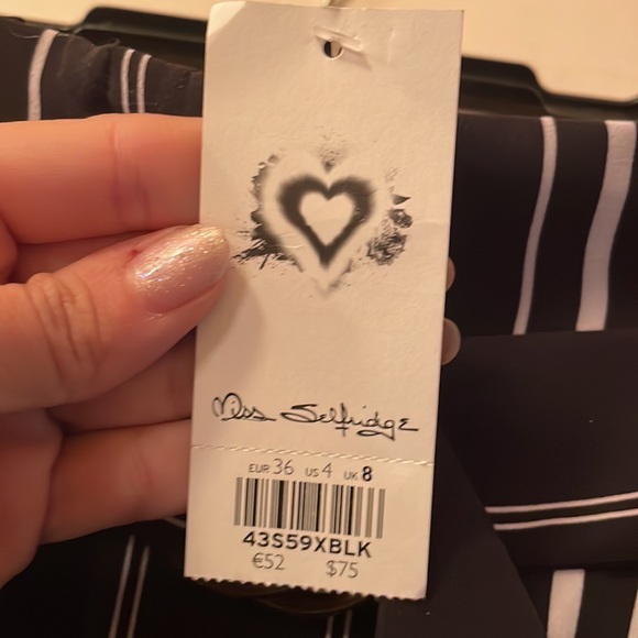 Black and white high waisted trousers - Picture 5 of 5